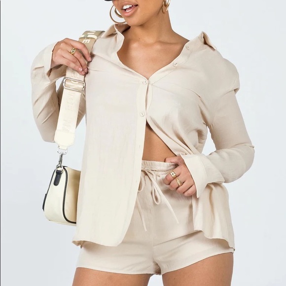 Princess Polly THE CHLOE SET BEIGE US 6 - Picture 2 of 9